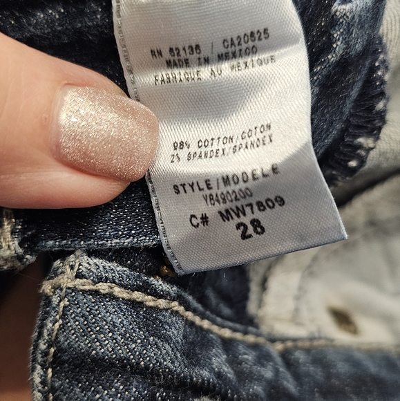 Guess Dark Blue Jean Shorts Stretch 28 - Picture 5 of 7